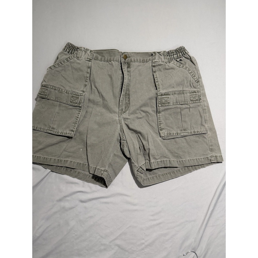 RedHead green cargo pocketed shorts, 100% cotton, men's 42